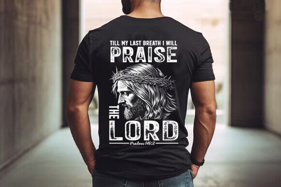 Christian Men's PNG Design: Man of God Visual Assets
