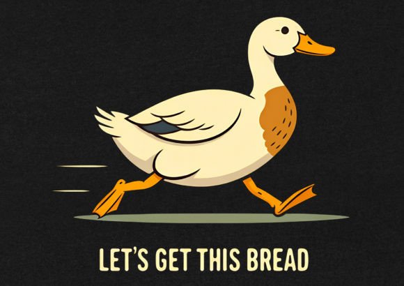 Let's Get This Bread T-Shirt Design: Fueling Creative Projects