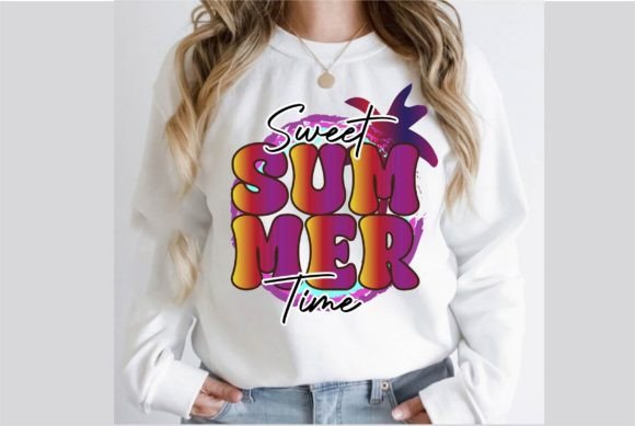 Sweet Summer Time Retro PNG Design: A Creative Asset for Visual Projects