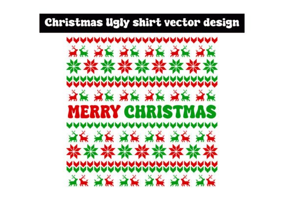 Ugly Merry Christmas Shirt Design: A Festive Design Asset