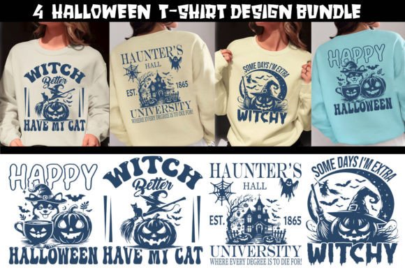 Unlock Spooky Creativity with a Halloween T-Shirt Design Bundle PNG