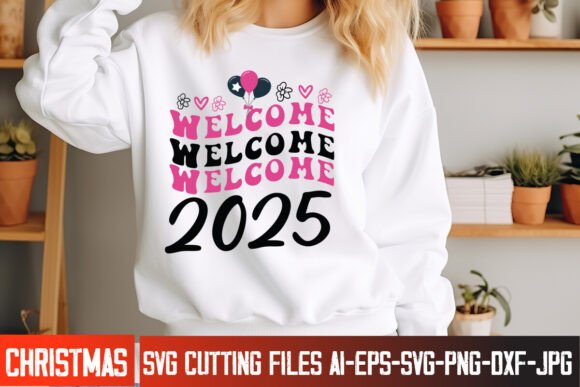 Welcome 2025 SVG Design: Creative Assets for the New Year