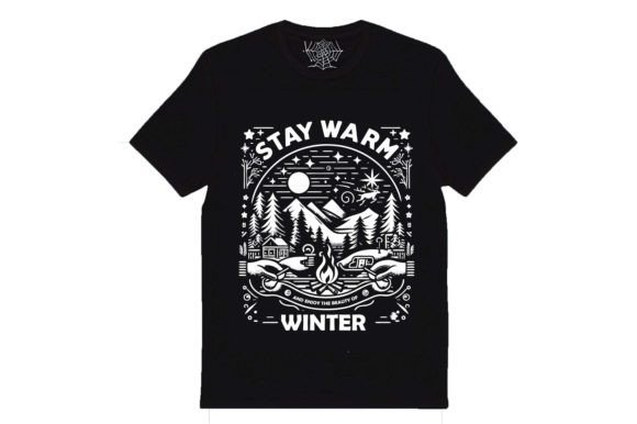Winter Wishes T-Shirt Design: A Versatile Graphic Asset